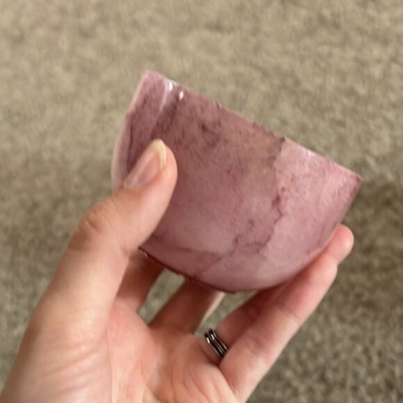 Pink incense holder for incense sticks rose quartz Crystal - Picture 2 of 3
